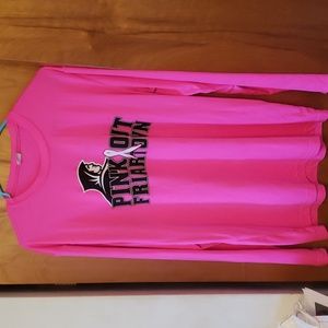 Friars long-sleeved pink out tee